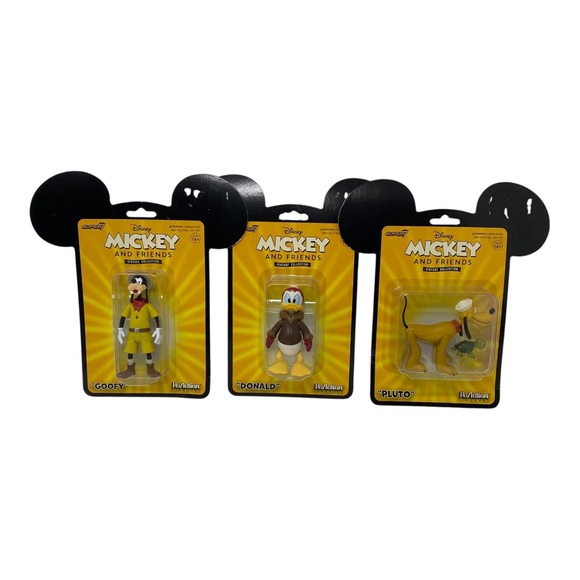 Super7 Other - Disney Mickey & Friends Vintage Collection Reaction‎ Figures Goofy Donald Pluto